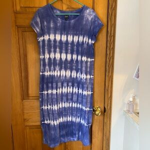 GAP Indigo Tie-Dye Midi Dress.
